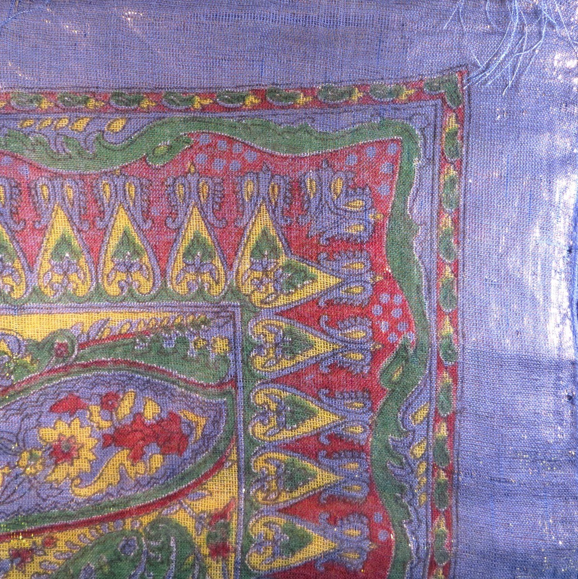 Shimmering tichel beautiful blue