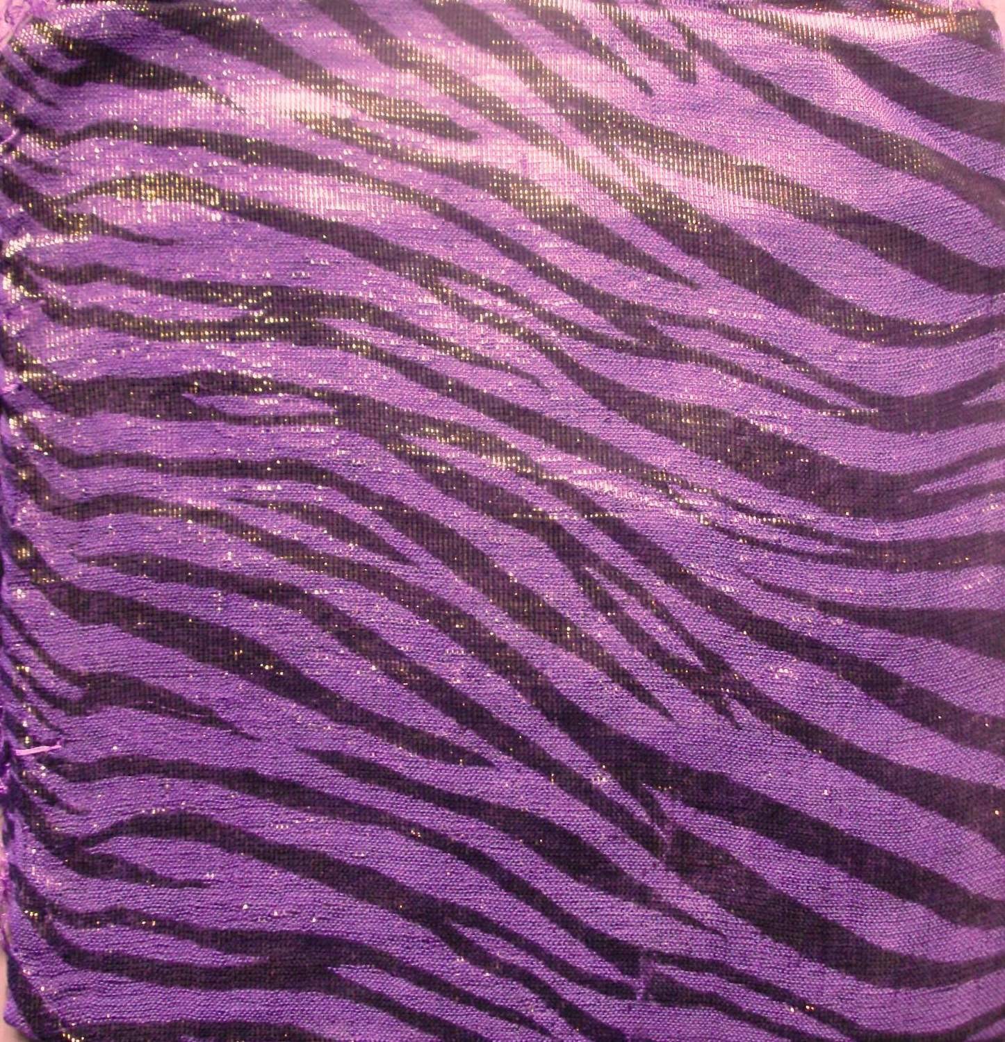 Purple zebra shimmering animal print tichel