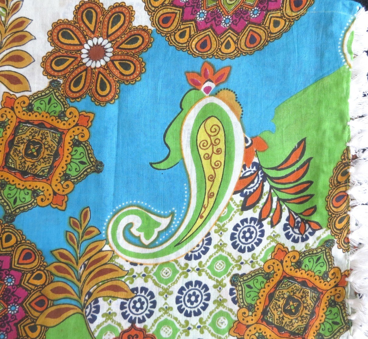 White, blue, green and more colors; extra fancy tichel