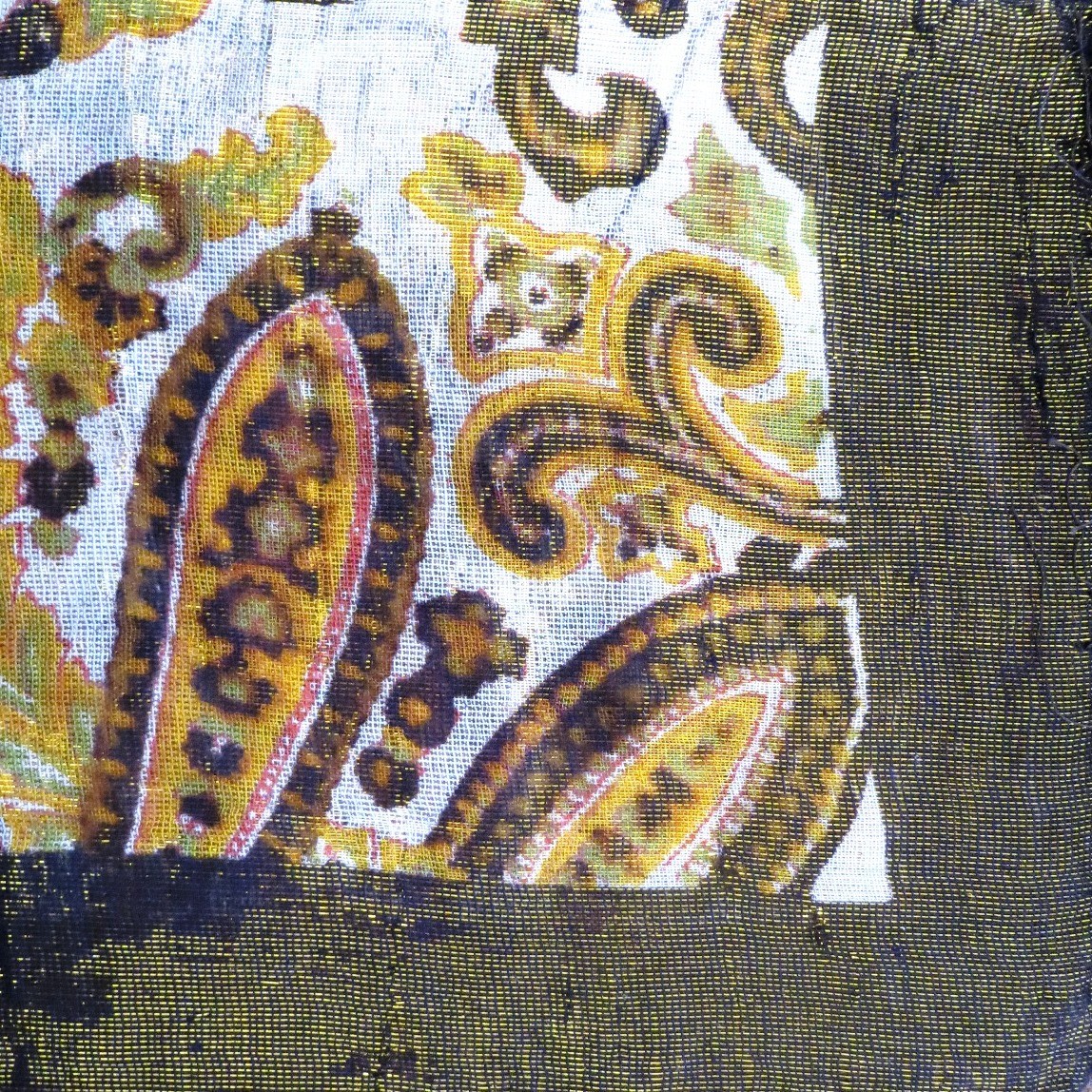 Black shimmering head scarve