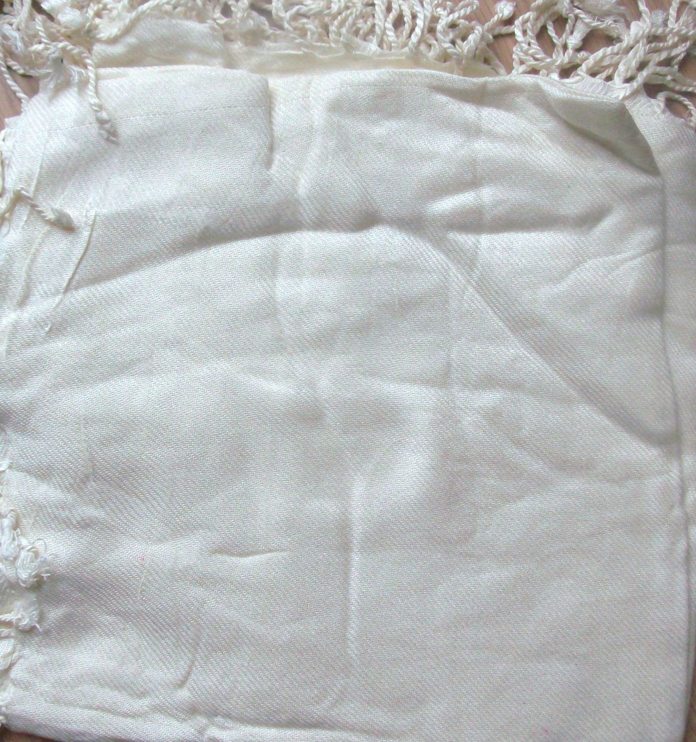 Quilted tichel cream