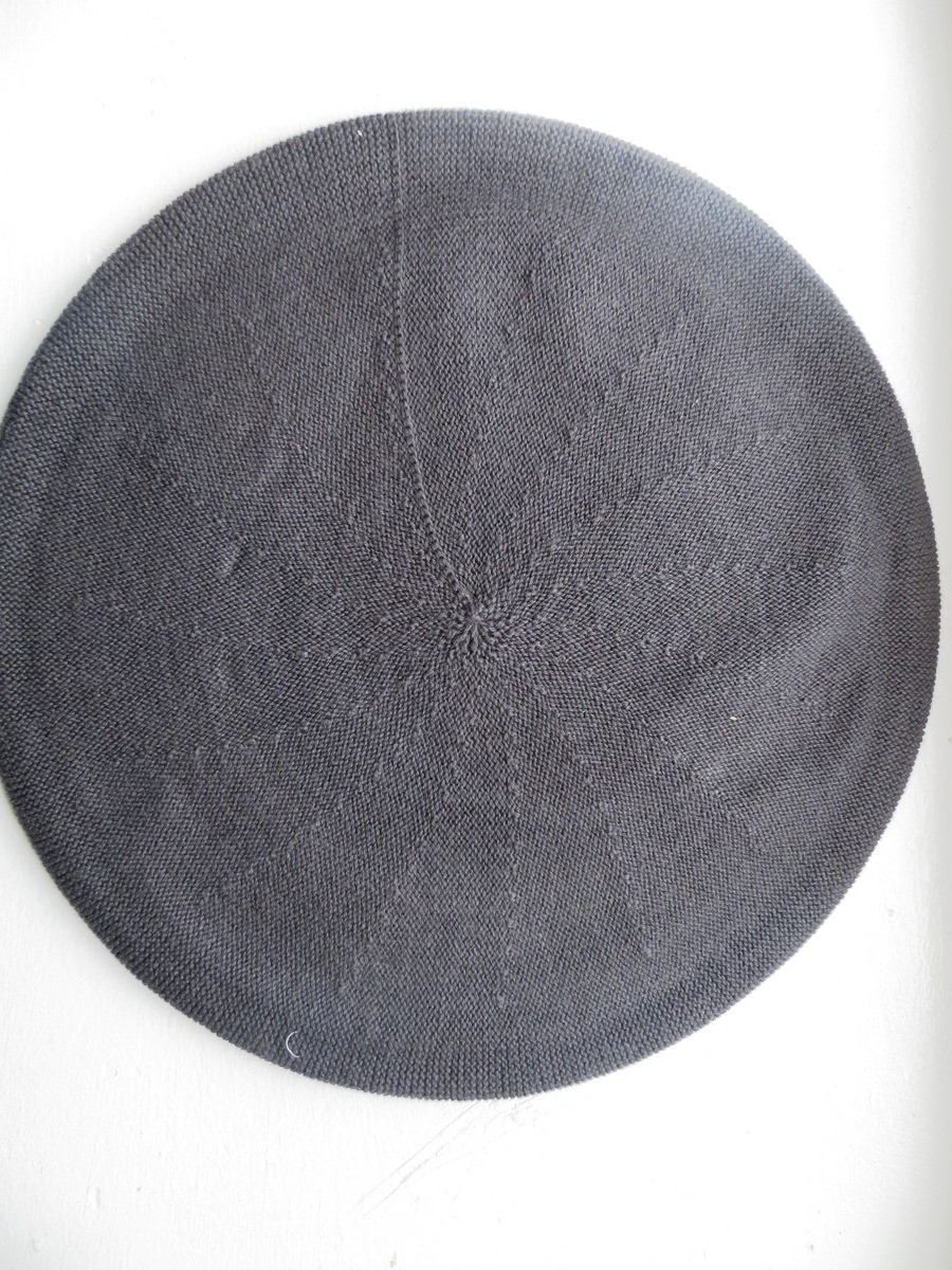 Cotton Beret gray extra large
