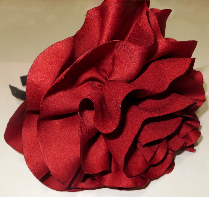 Maroon extra large flower headband