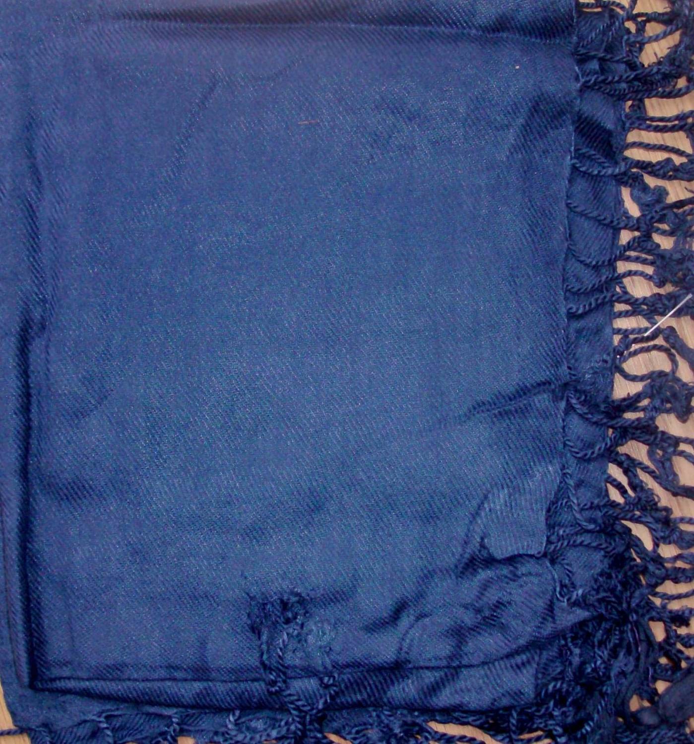 Quilted tichel navy blue