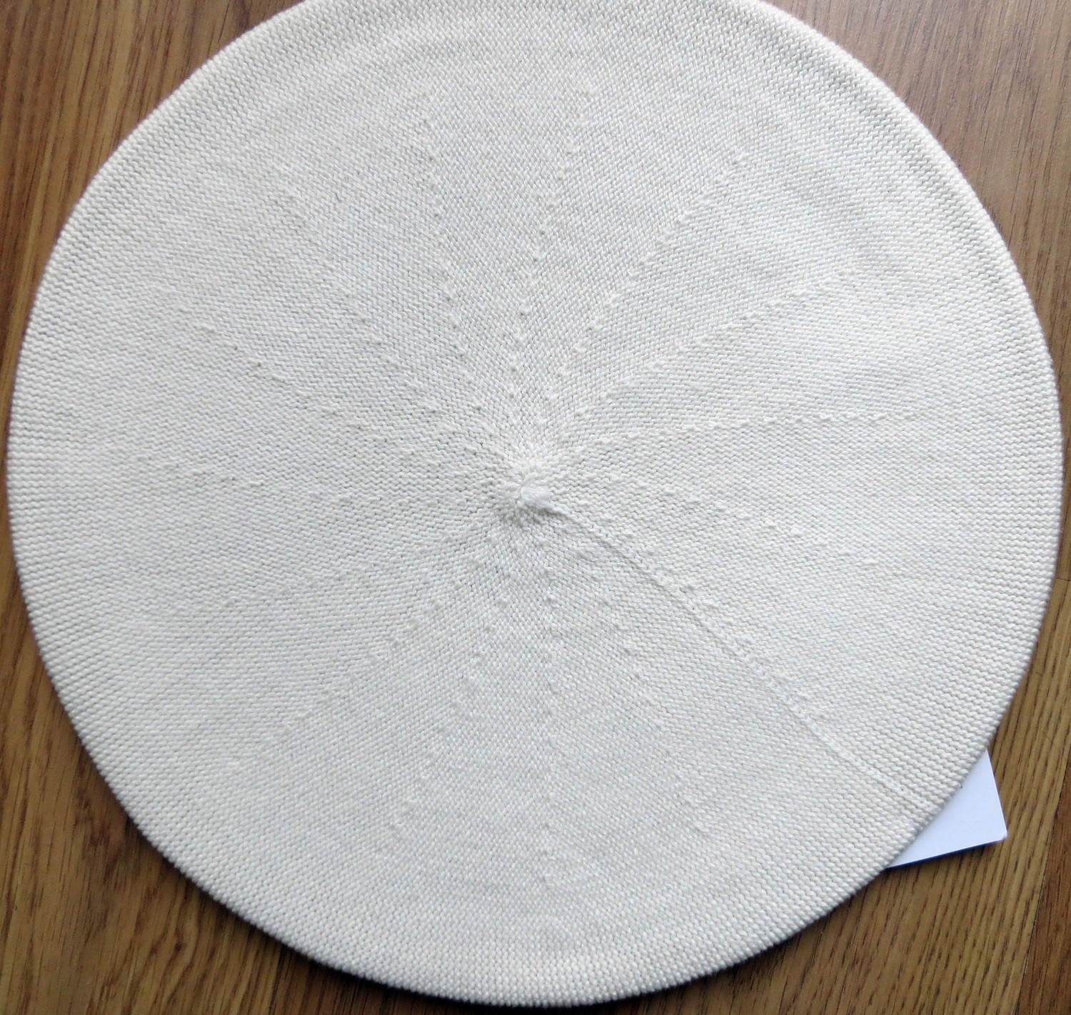 Cotton Beret light beige/cream