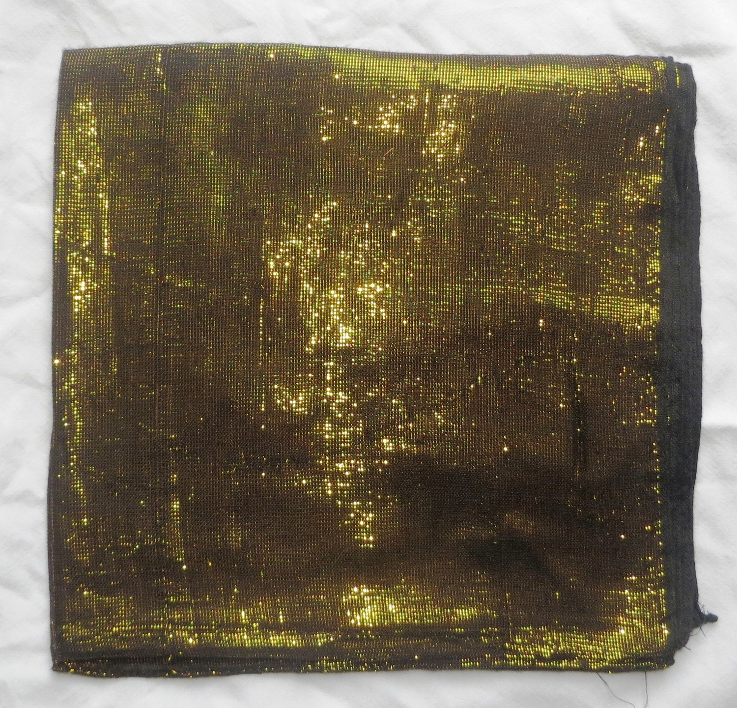 Brown solid color shimmering tichel