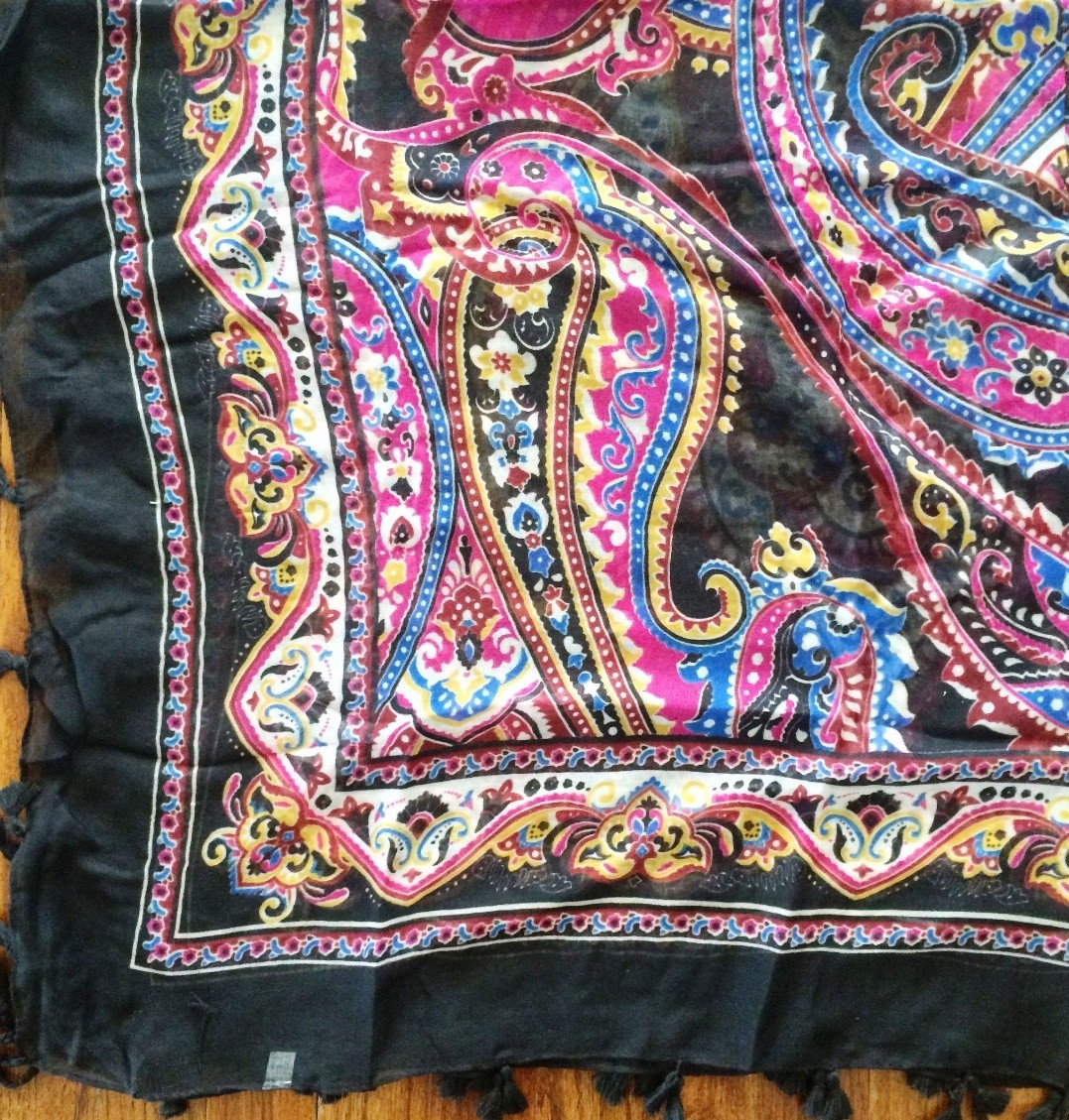 Black summery soft tichel
