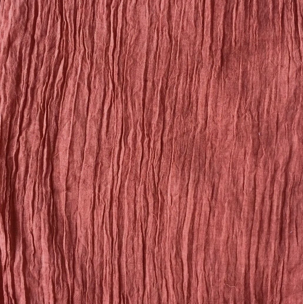 Brick red solid color tichel