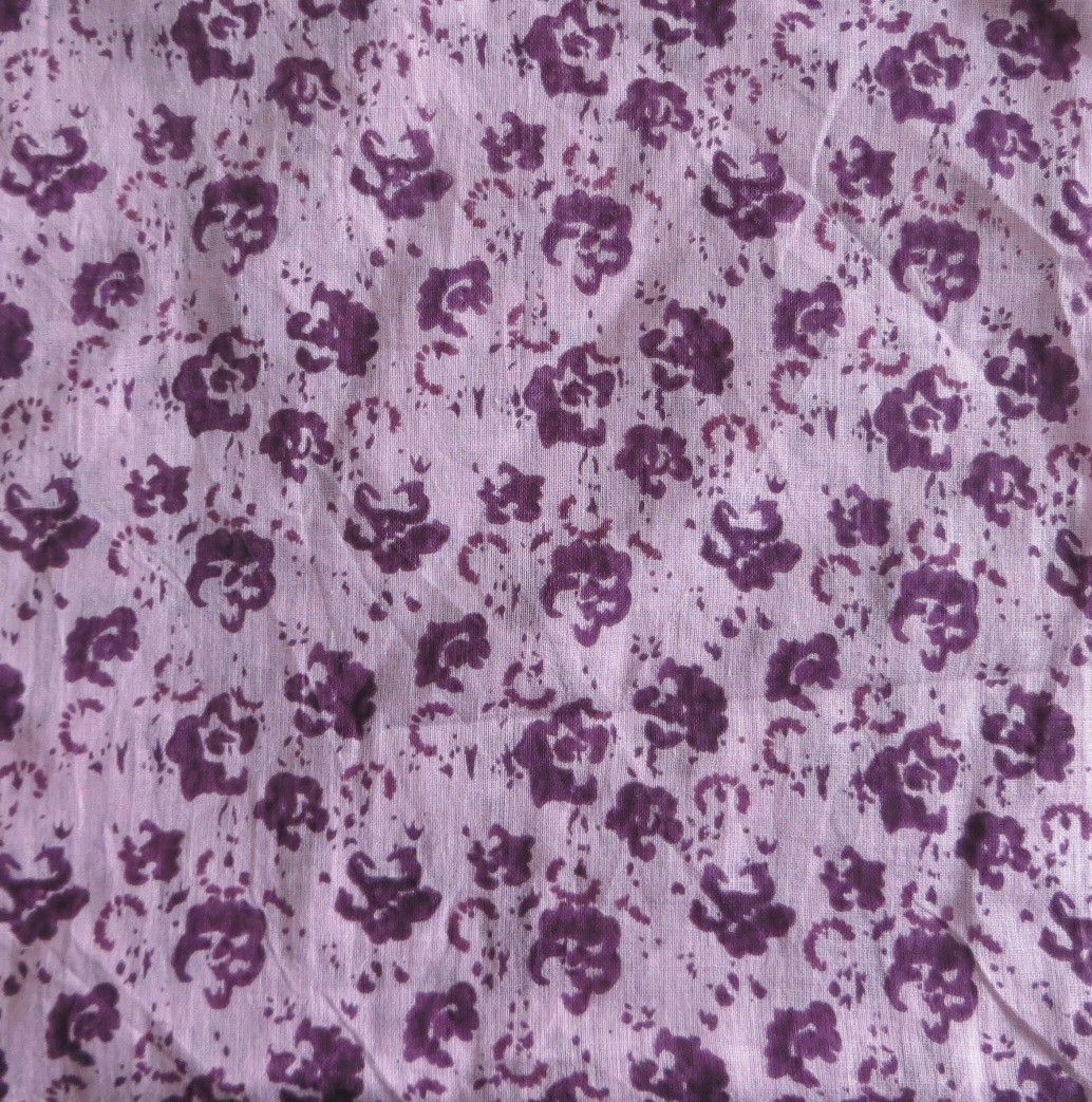 Purple &amp; lavender splatter print tichel