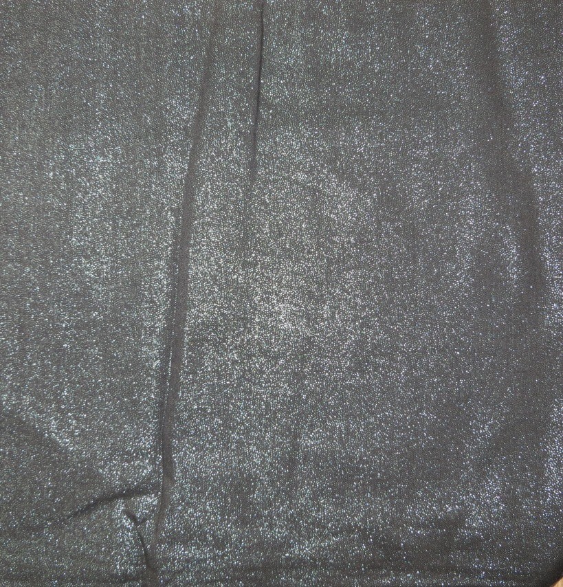 Black solid color sheen tichel