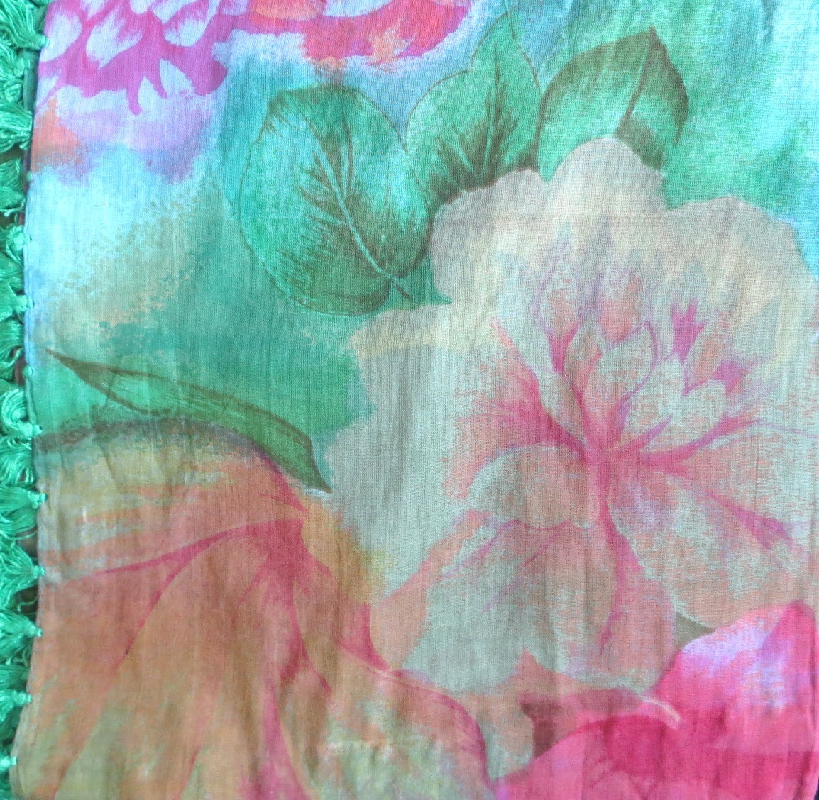 Green, pink, and more colors; extra fancy tichel