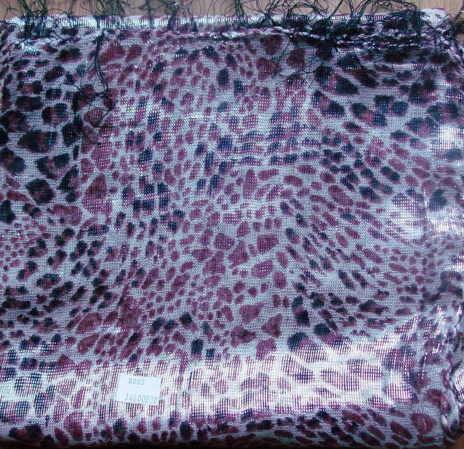 Spotted wild shimmering animal print tichel