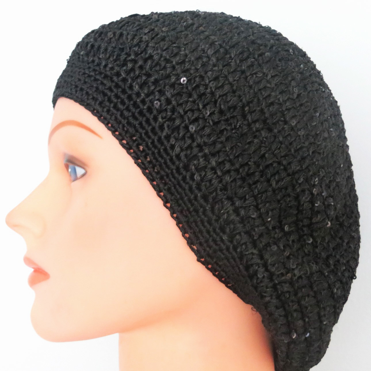 Black mini sequins snood