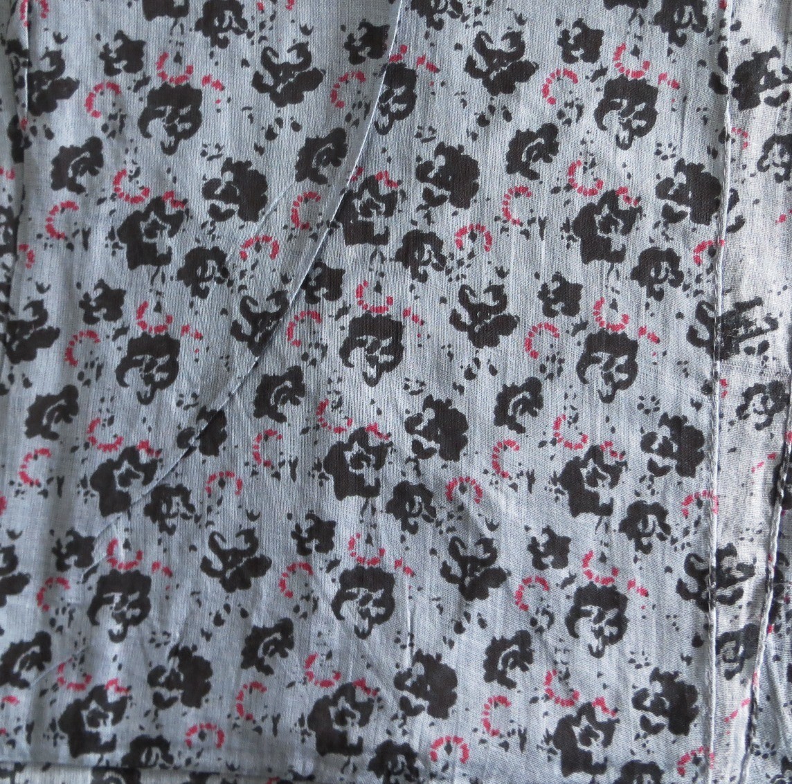 Shades of blue splatter print tichel