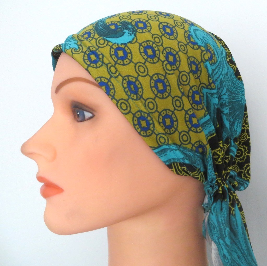 PreTied tichel green and more