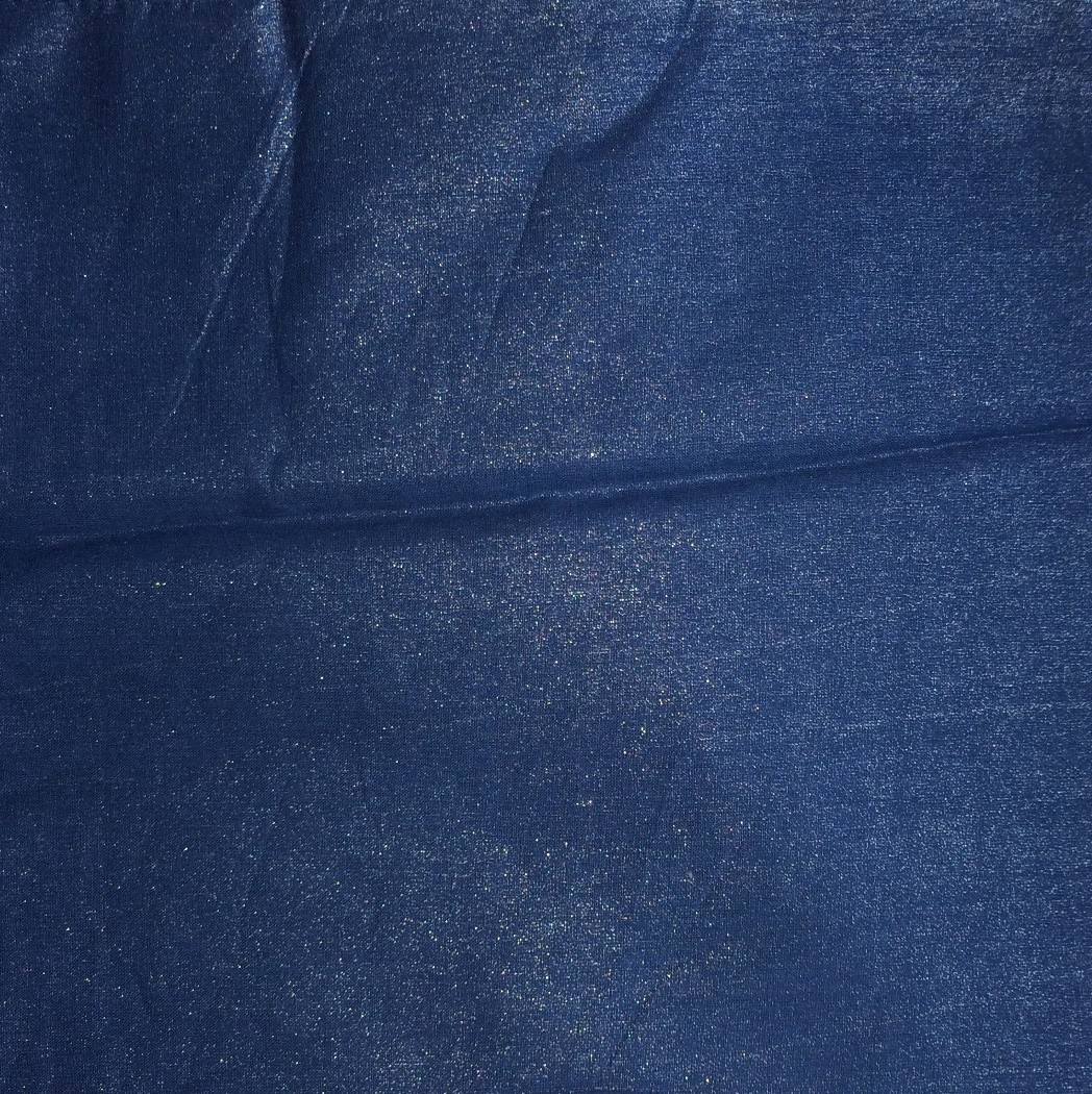 Denim blue solid color sheen tichel