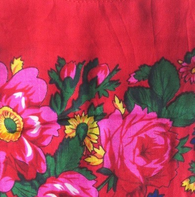Red vintage tichel