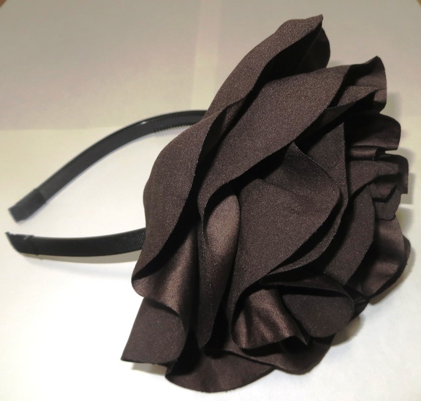 Brown extra large flower headband