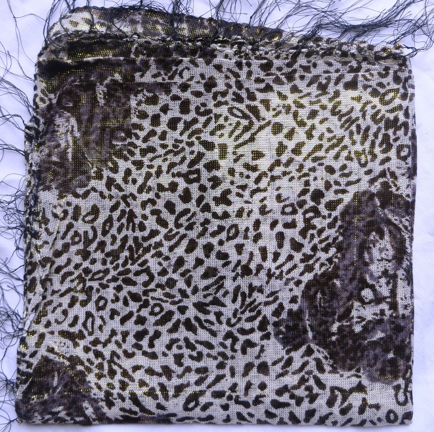 Jaguarr spotted animal print shimmer tichel