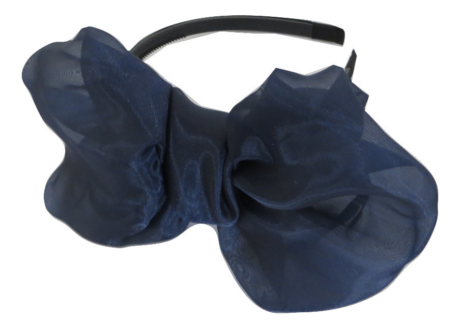 Navy blue Spring bow headband