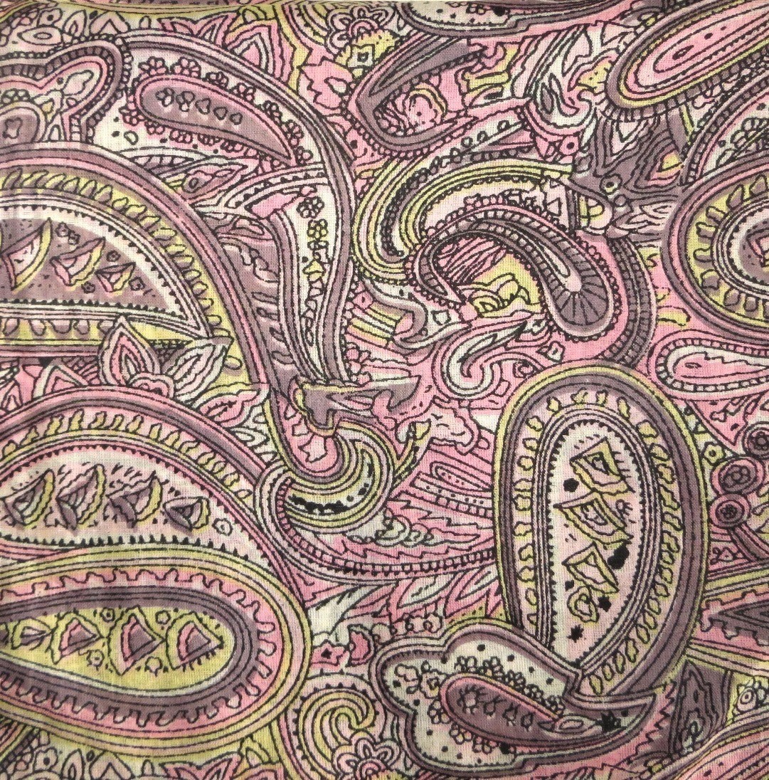 Pink fancy headscarve tichel