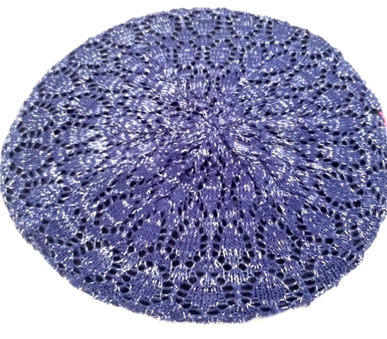 Violet blue Lined Beret Snood
