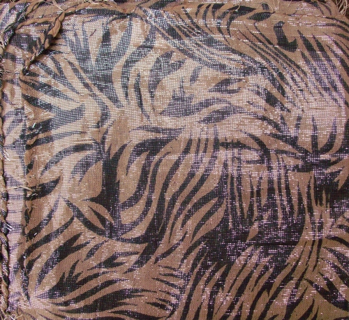 Camel shimmering animal print tichel