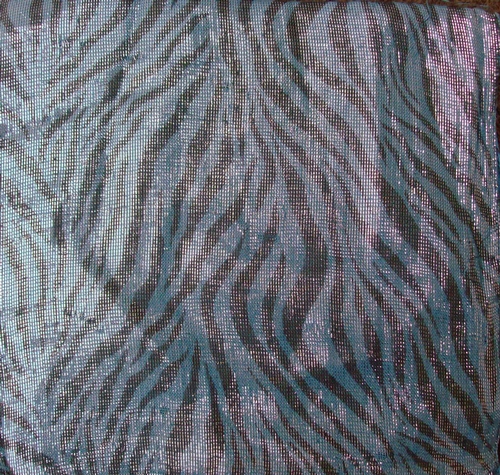 Green shimmering animal print tichel