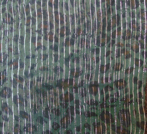 Green animal print tichels