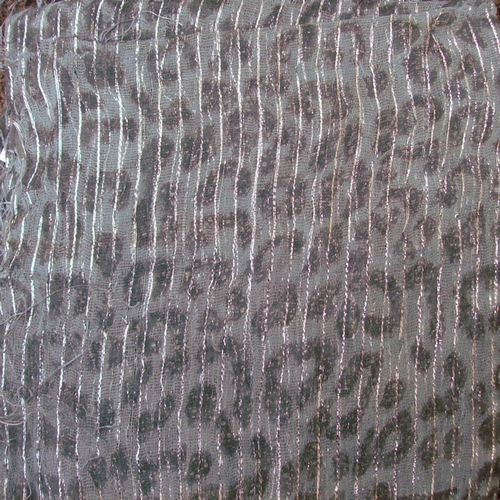 Gray animal print tichel
