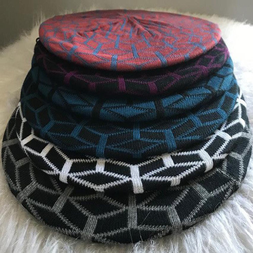 Mosaic lined snood/beret (Thin for Summer)