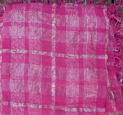 Pink plaid tichel