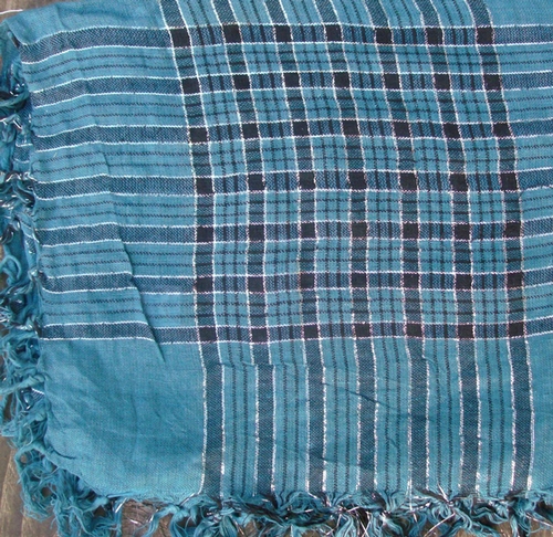 Green plaid tichel