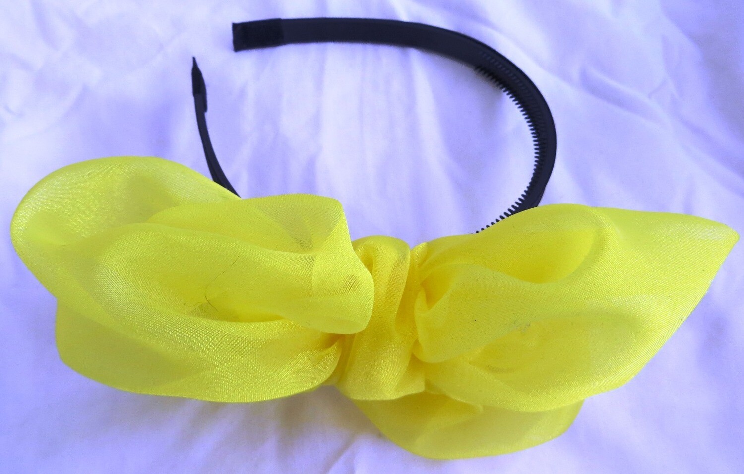 Yellow Spring bow headband