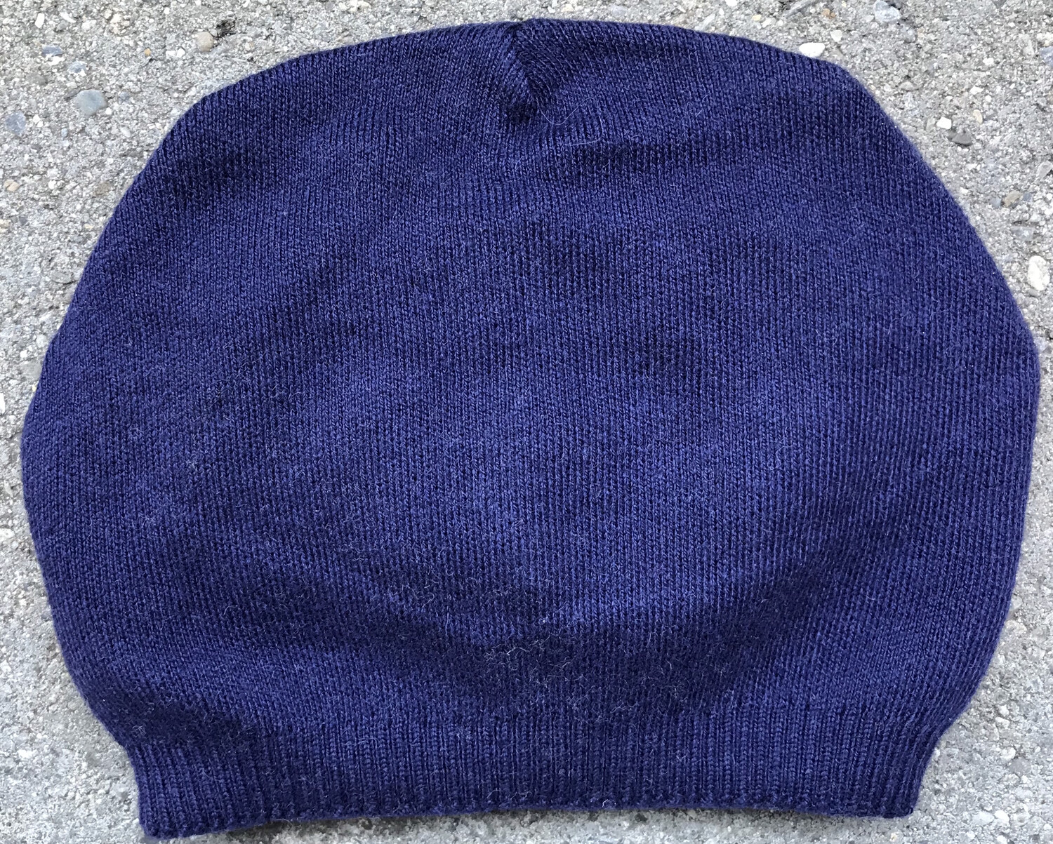 Blue Solid Color Plain Sewn Back Hat