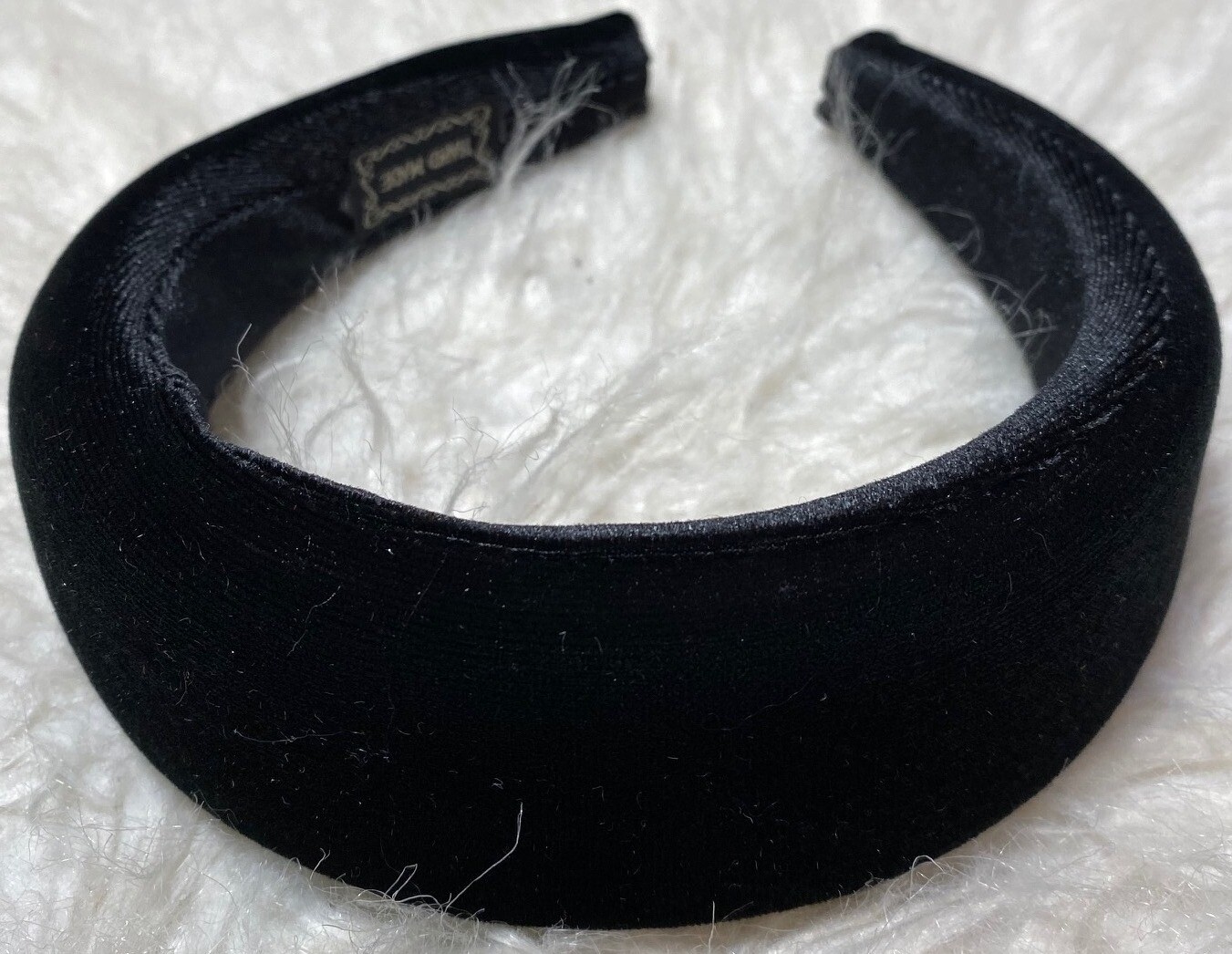 Hard velvet headbands, choose: plain black