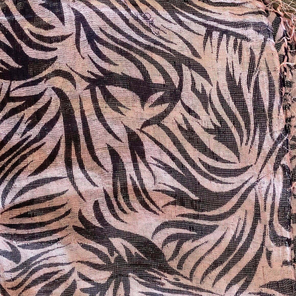 Light pink background tiger print animal print tichel