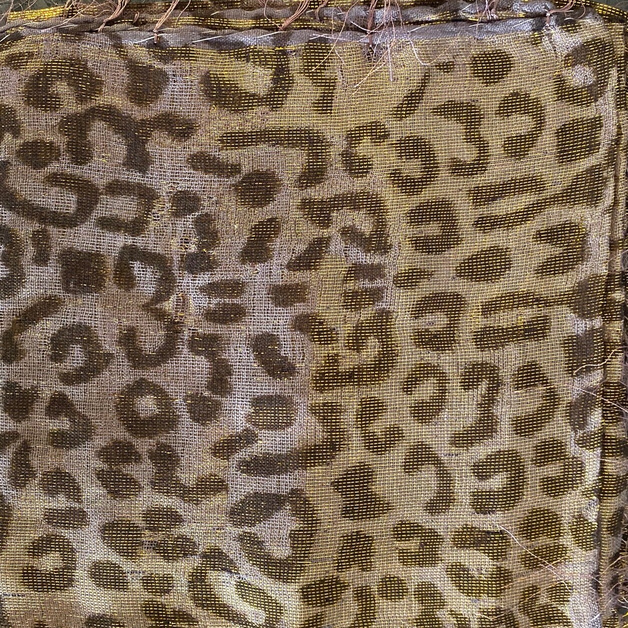 Purplish gray Animal print  tichel