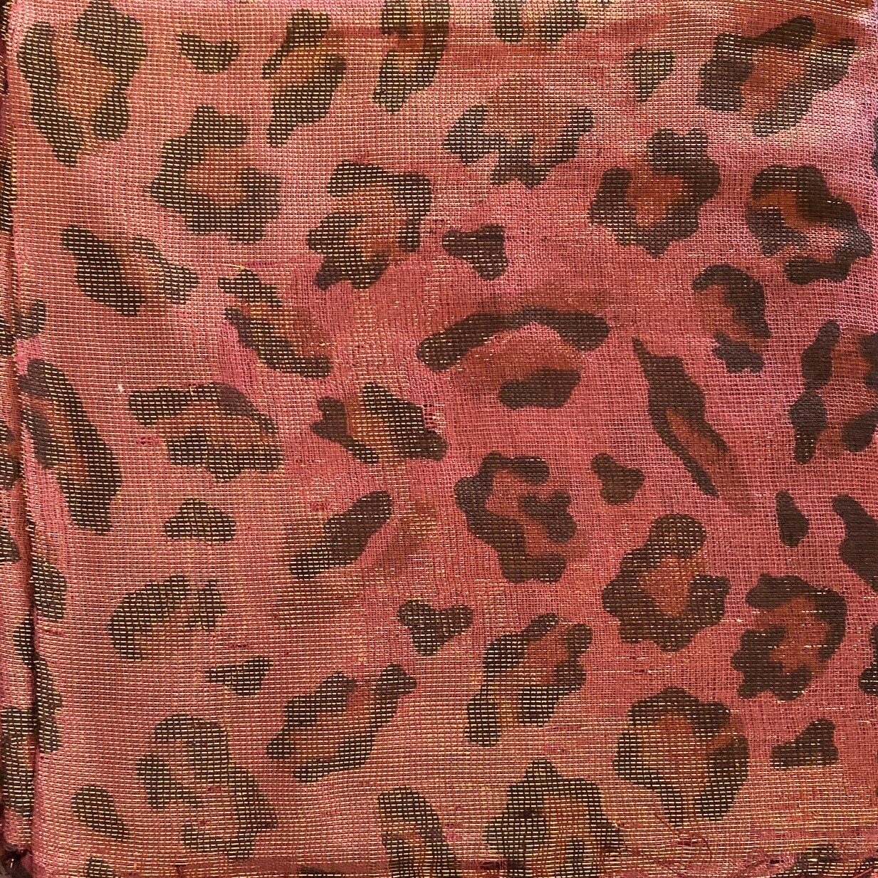 Light red Animal print  tichel