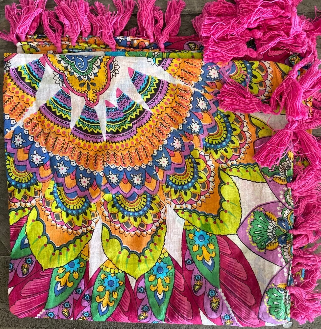 Pink n more extra fancy tichel