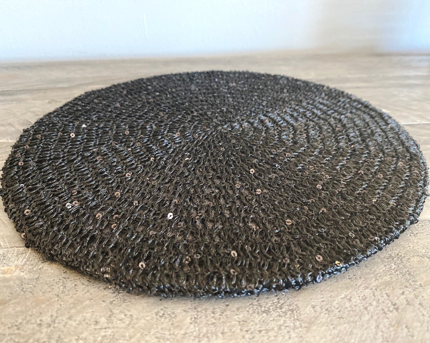 Black mini sequined snood