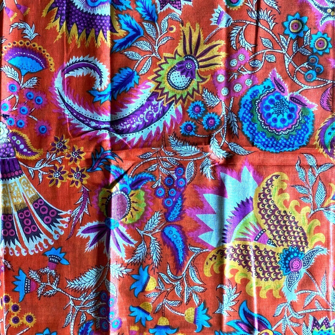 Orange Shimmer Tichel