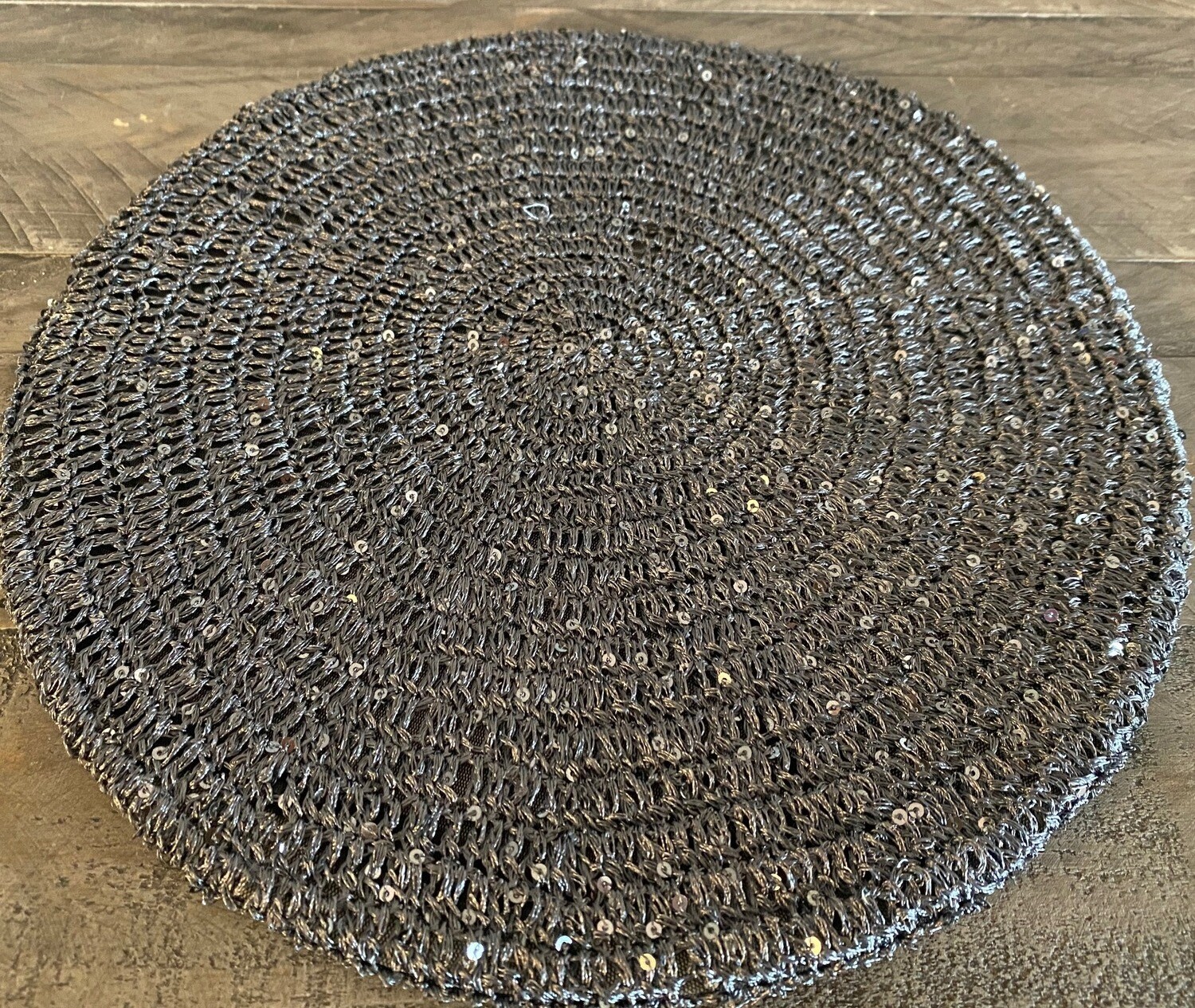 Gray mini sequined snood