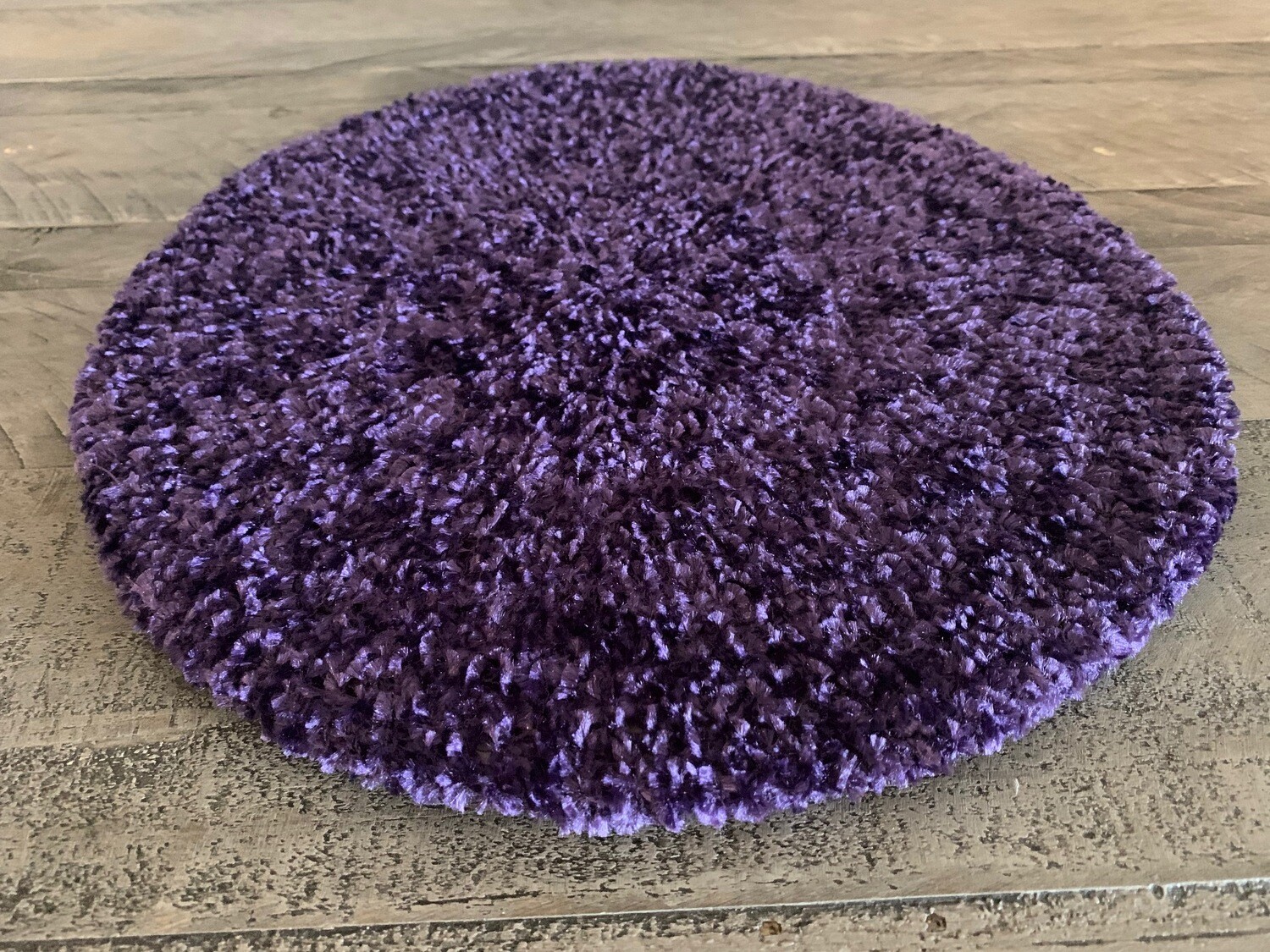 Purple chenille snood