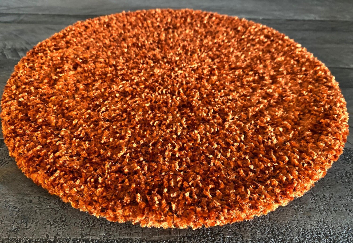Rust unlined chenille snood