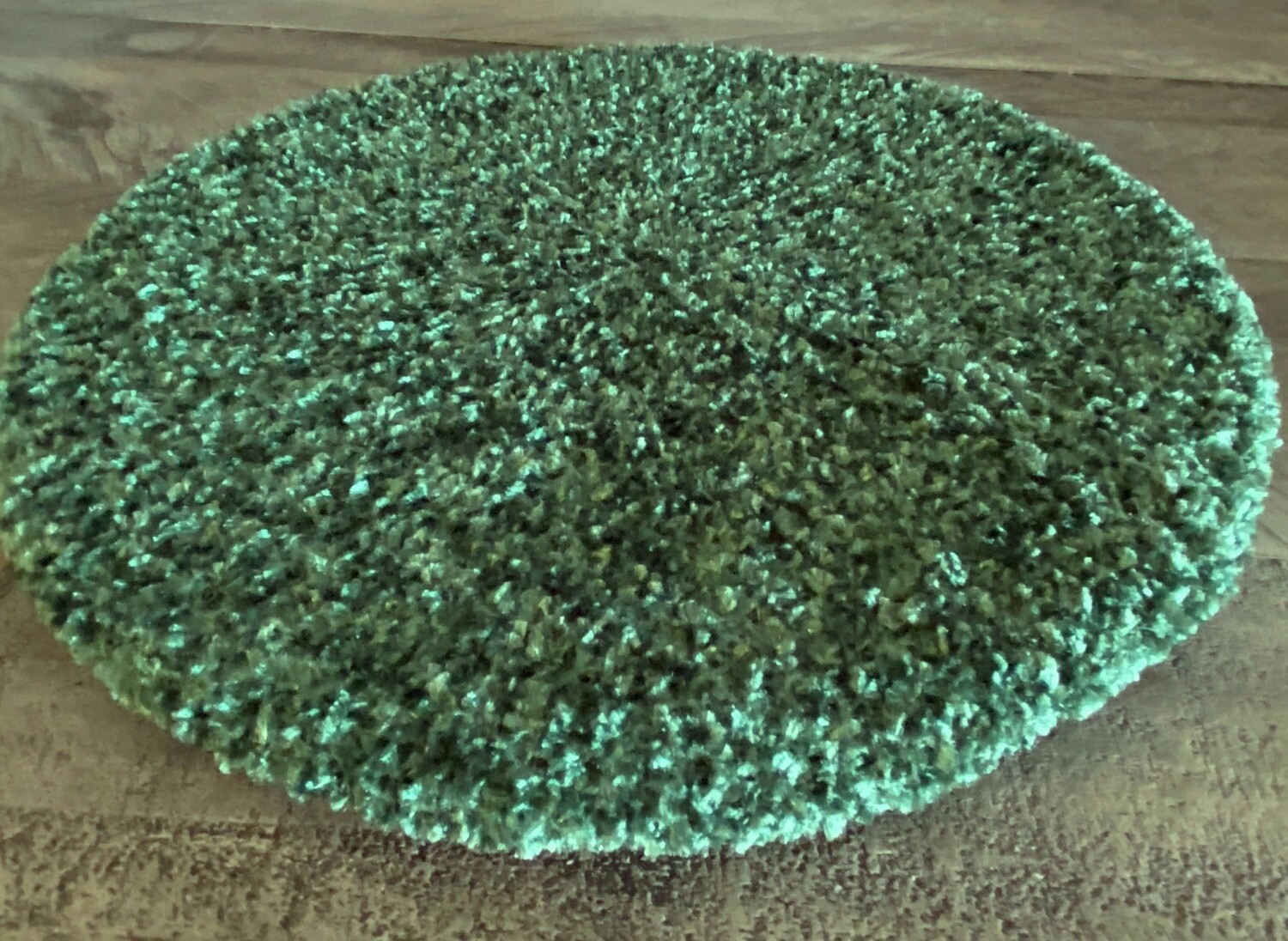 Green chenille snood