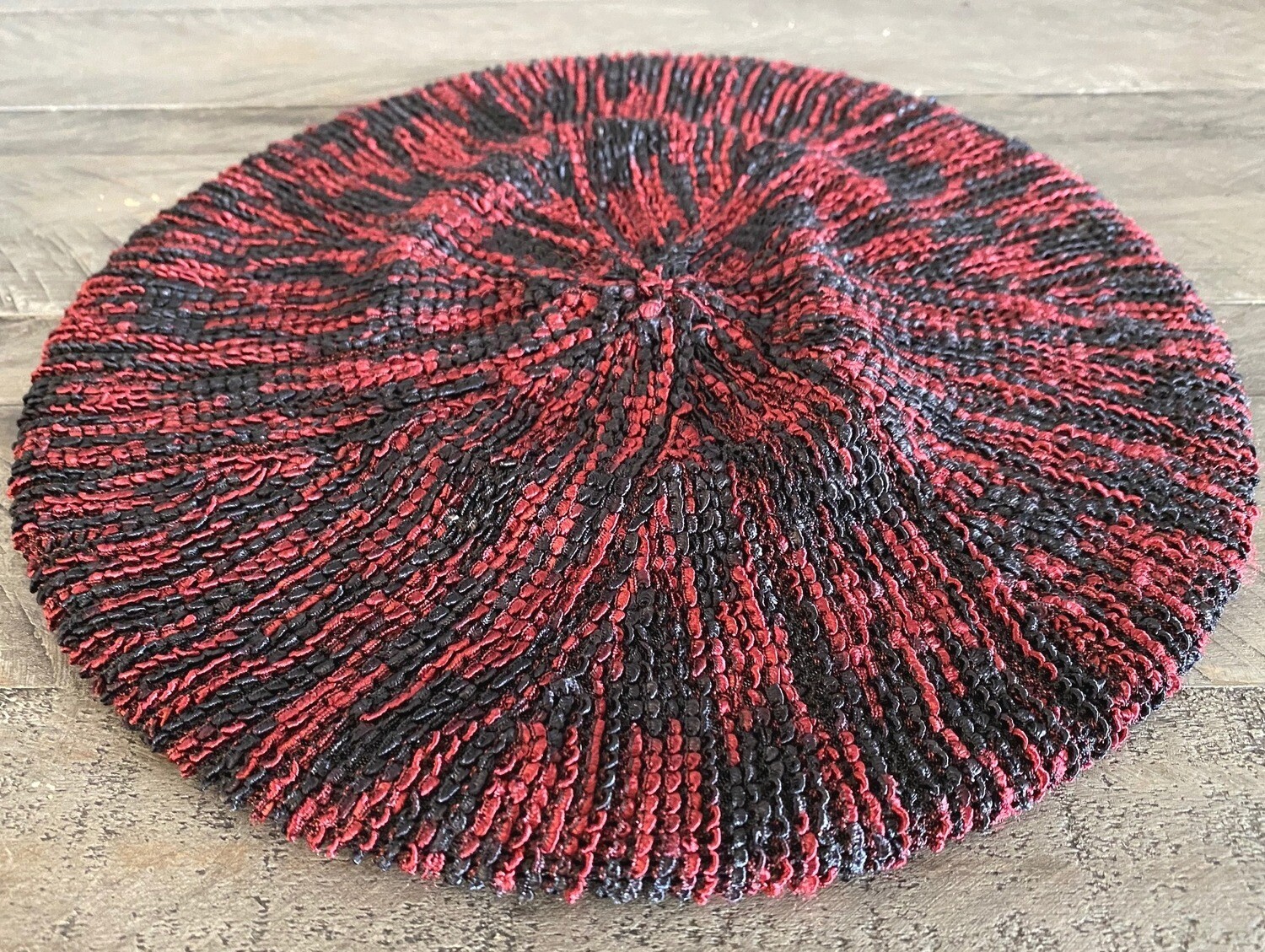 Pearl snood red/black