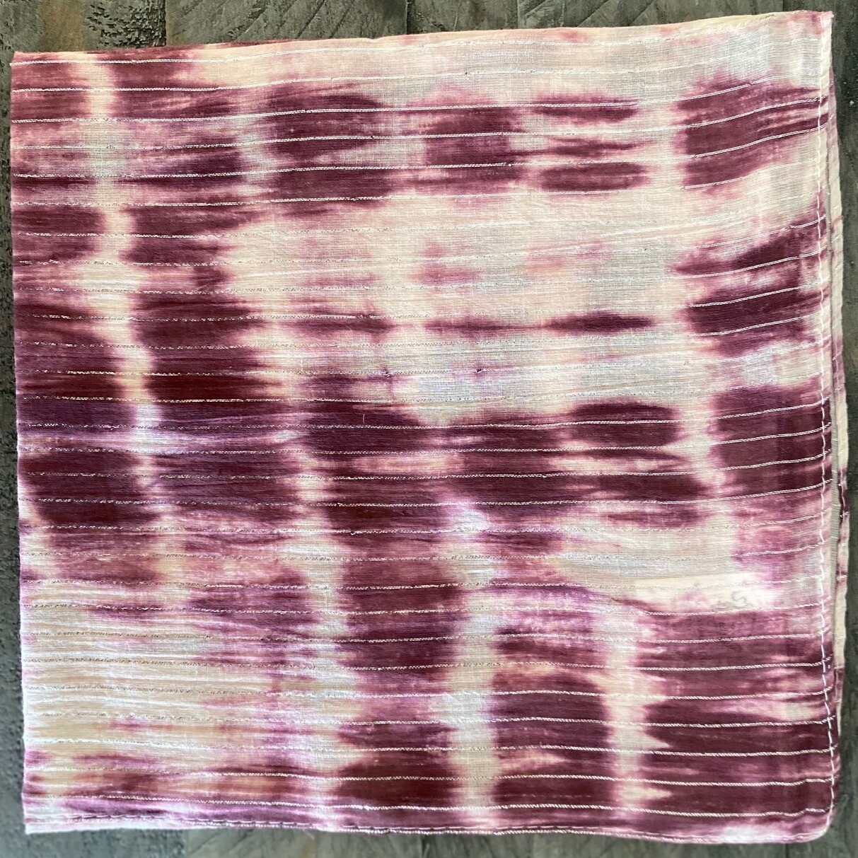 Mahogany tie dyed tichel