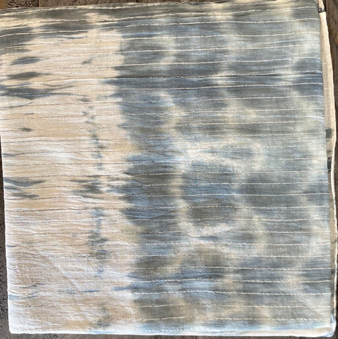 Light olive tie dyed tichel