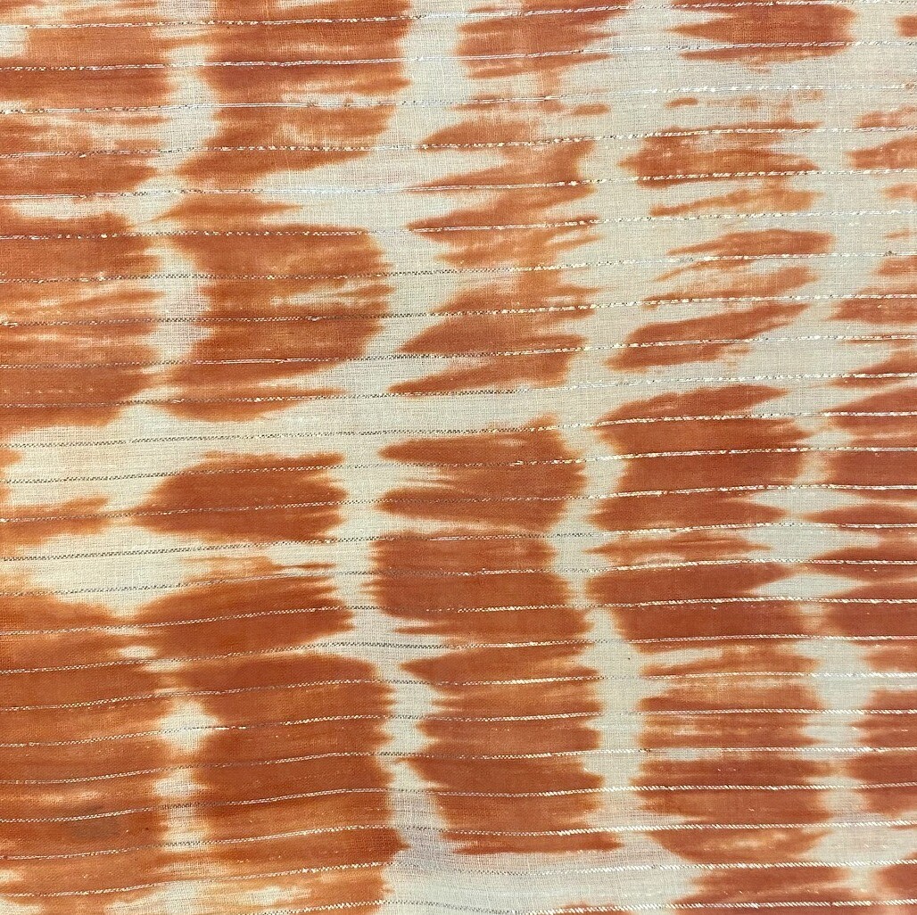Rust tie dyed tichel
